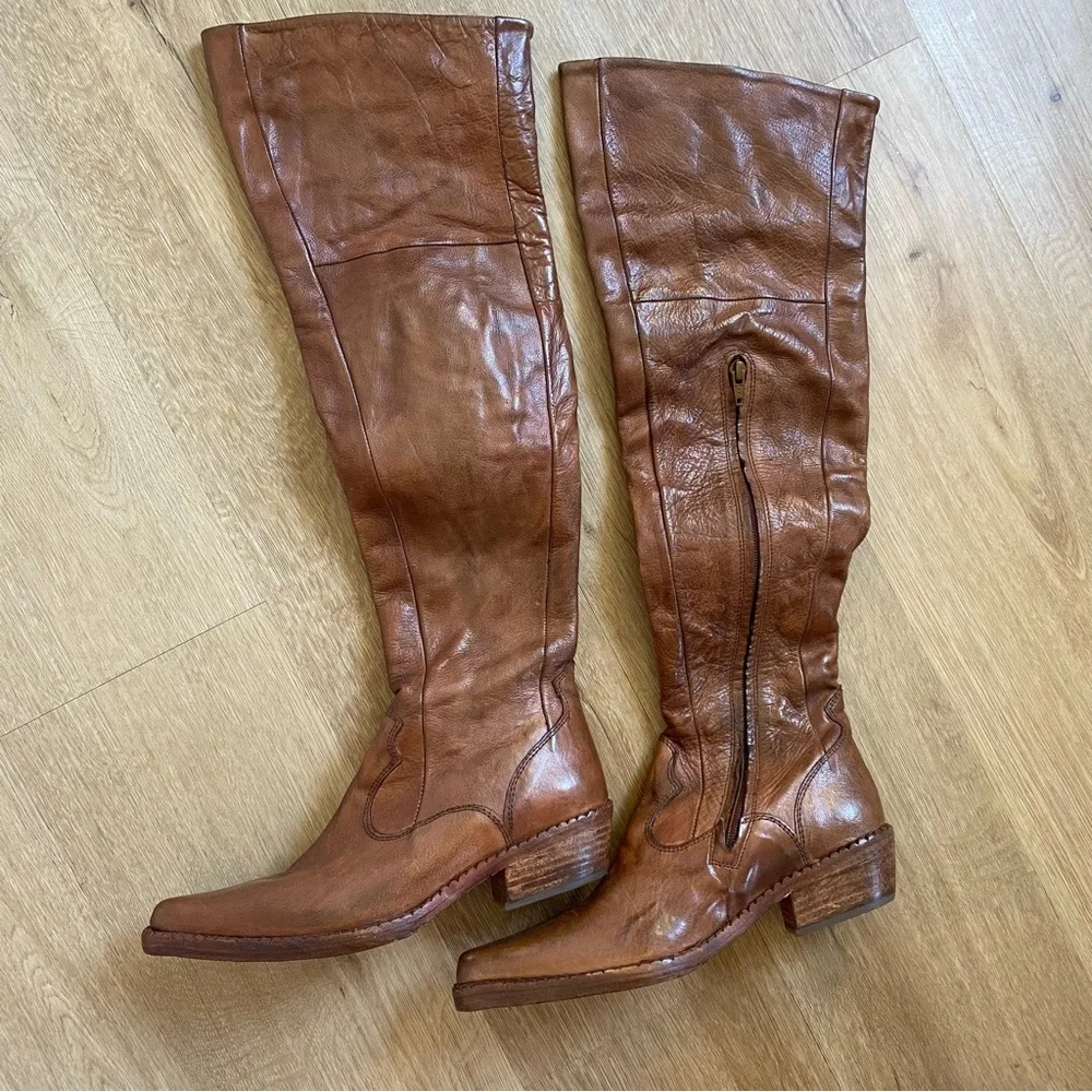 NEW FREE PEOPLE Maggie Over-The-Knee Tailored Boots